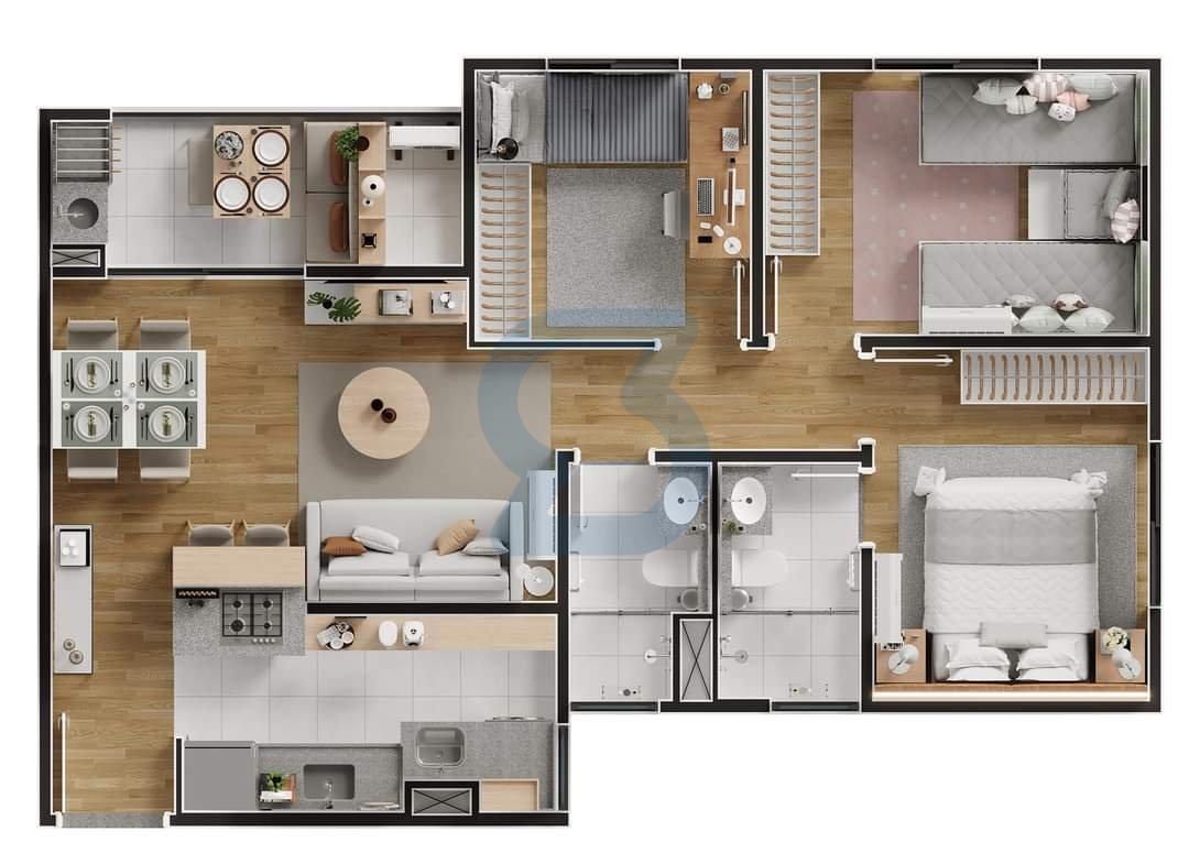 Apartamento 3 Dorm. c/ Lazer Completo no Bonfim! em Bonfim, Campinas - sp | SoloBR